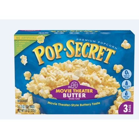 Movie Theater Butter Popcorn 9.6 Oz., PK6